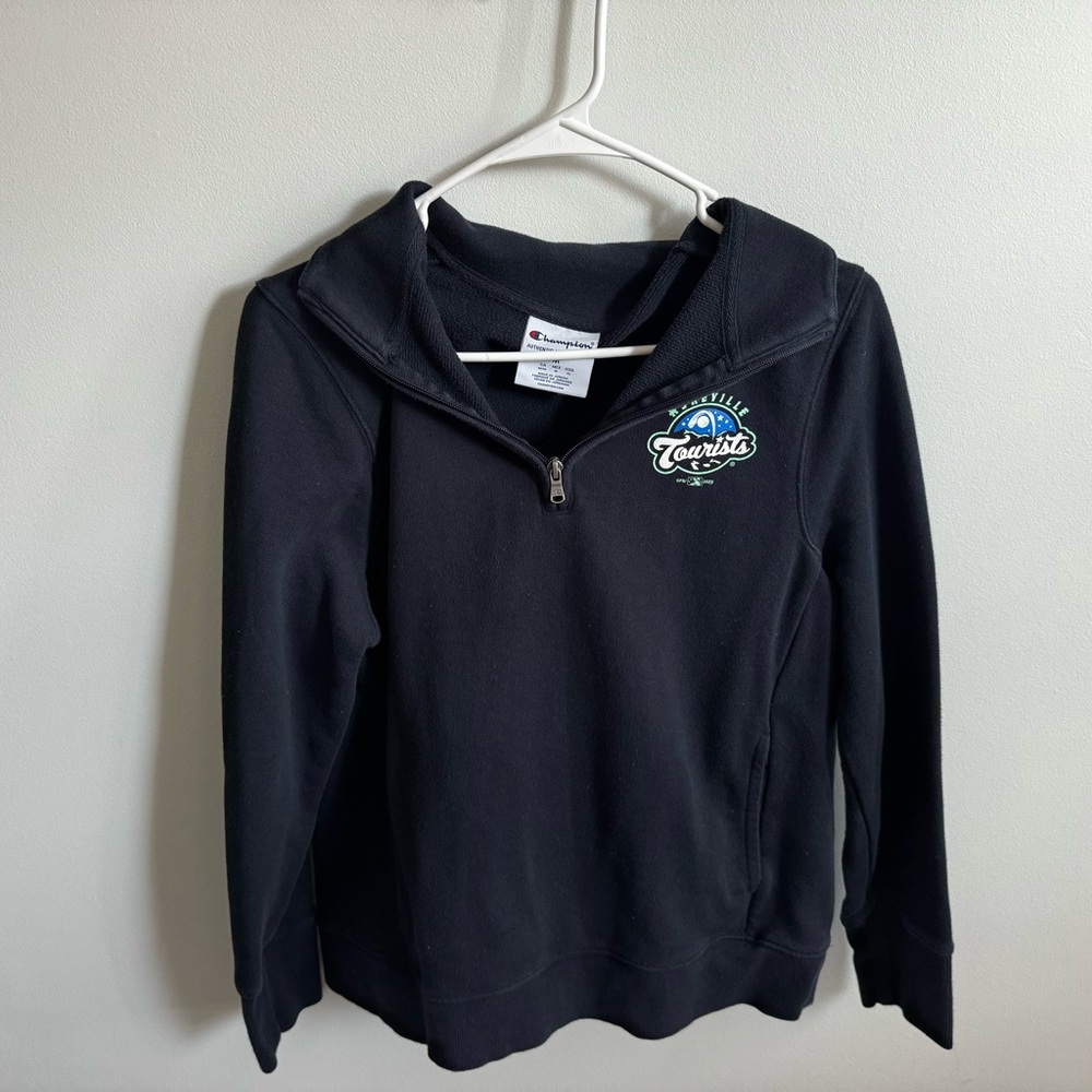 Champion Black Half-Zip Pullover